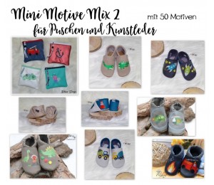 Stickserie - Mini Motive Mix Set 2 für Puschen